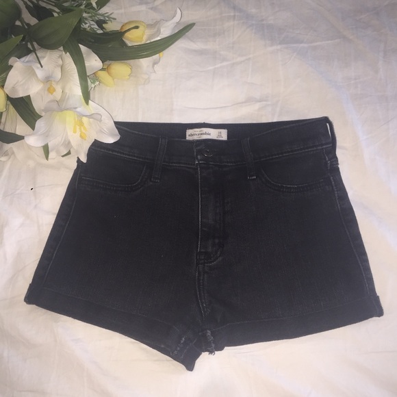 black denim shorts size 16